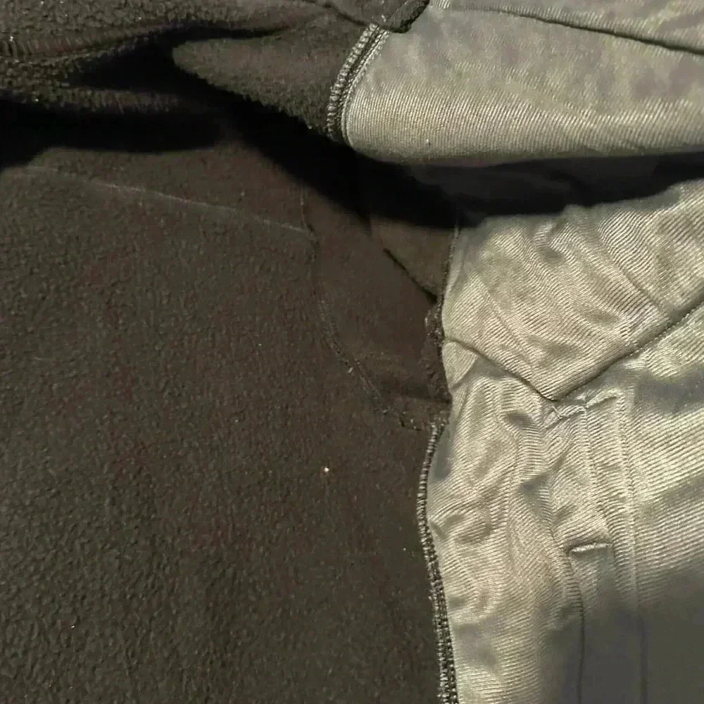 The North Face Gordon Anza Black Grey Full Zip Windbreaker Hooded zip up Fleece